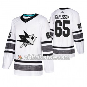 San Jose Sharks Trikot Erik Karlsson 65 2019 All-Star Adidas Weiß Authentic - Herren